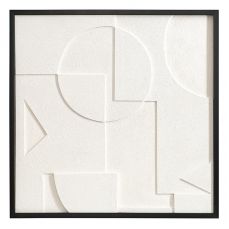 Панно декоративное с эффектом 3d minimalism, 60х60 см, белый/бежевый Bergenson Bjorn