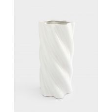 Ваза для цветов 30 см, керамика, молочно-бежевая, Drapery Anna Lafarg