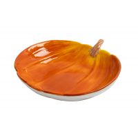 Блюдо 23 см, керамика, оранжевое, Тыква, Bright pumpkin ANNA LAFARG