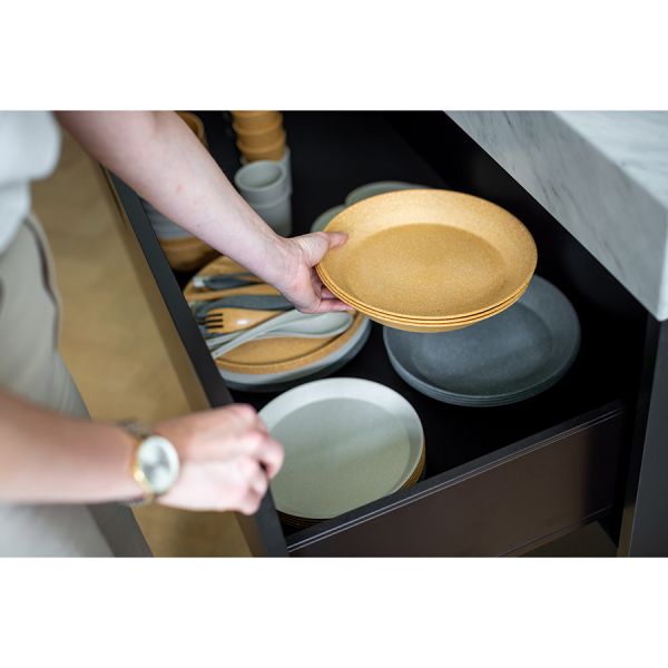 Набор тарелок connect organic 24 см 4 шт песочный