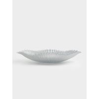 Ваза для фруктов 40х8 см, стекло, серебристая, Avila Anna Lafarg