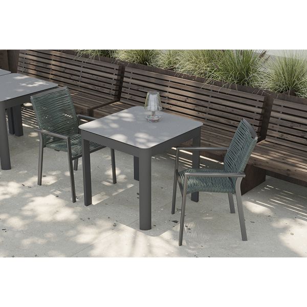 Стол обеденный leif, 80х80 см, темно-серый Bergenson Bjorn