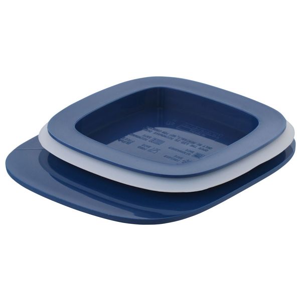 Контейнер для хранения с плоской крышкой 600 мл синий