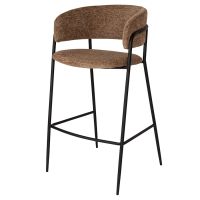 Стул барный helning, мягкий шенилл, светло-коричневый Bergenson Bjorn