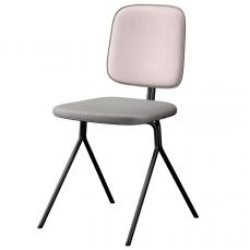 Стул ror, y, велюр, черный/серо-голубой/розовый Latitude