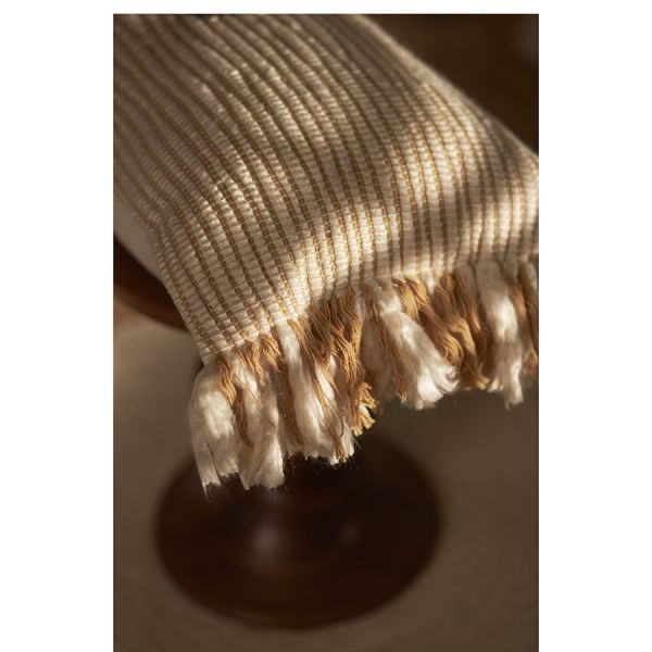 Чехол на подушку горчичного цвета clouds из коллекции ethnic 35х60 см Tkano