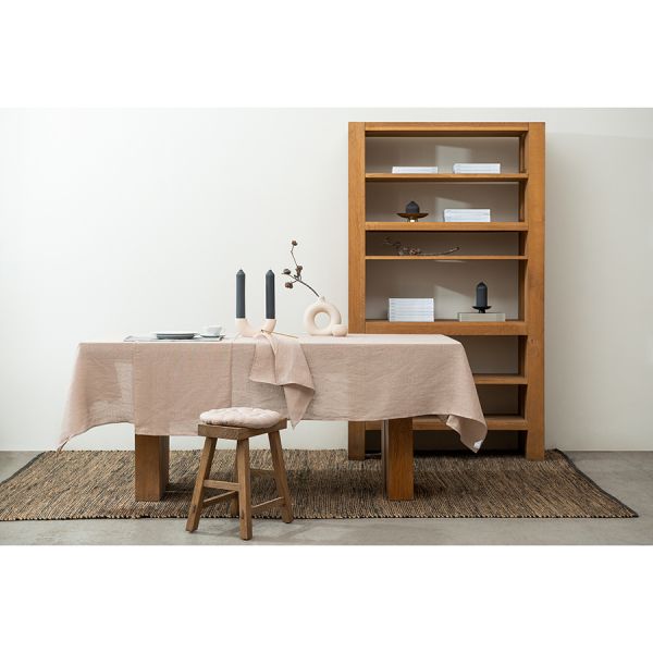 Скатерть из стираного льна бежевого цвета из коллекции essential 150х250 см
