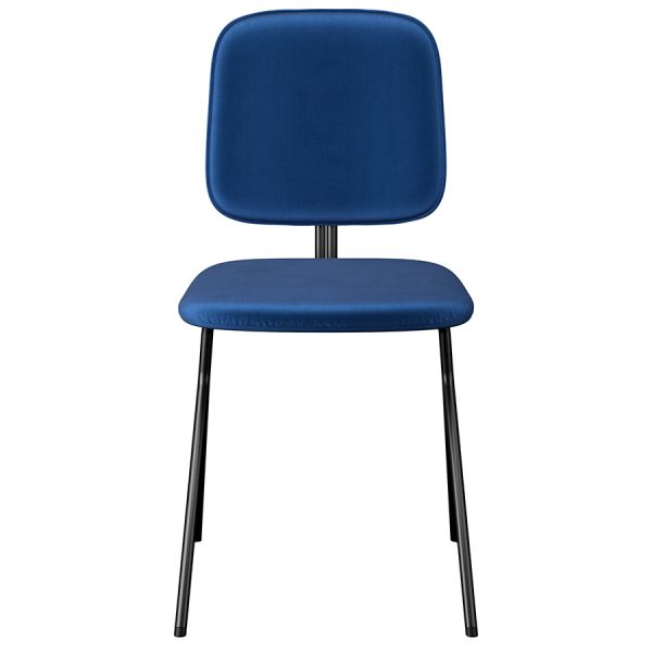 Стул ror, y, велюр, черный/темно-голубой Latitude