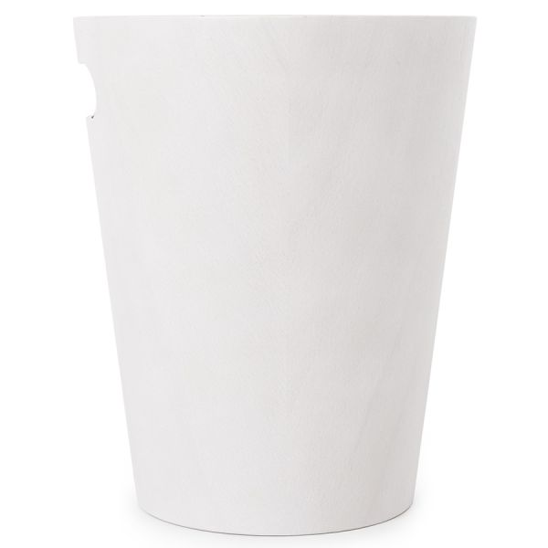 Контейнер мусорный Woodrow белая/никель