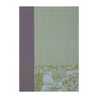 Полотенце кухонное 38х54 см, 100%хлопок, зеленое, FLEURS A CROQUER Le Jacquard Francais