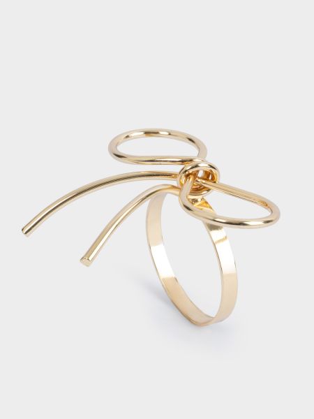 Кольцо для салфеток 5 см, металл, золотистое, Бантик, Shine ANNA LAFARG
