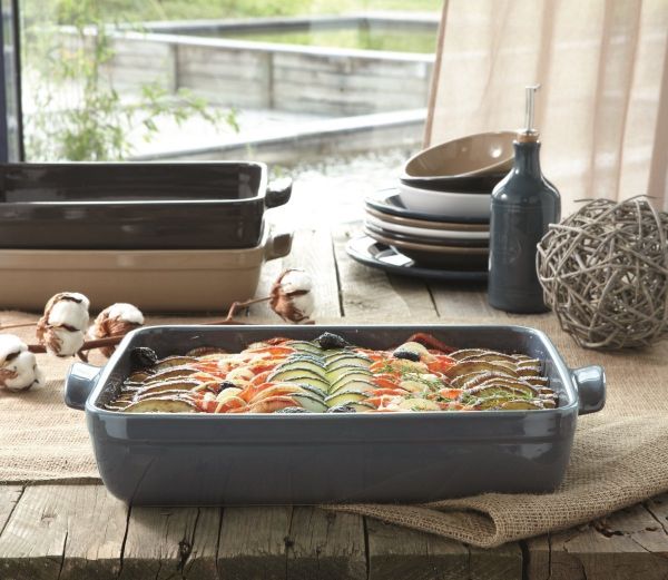 Форма для запекания прямоугольная,28х23 см (цвет: гранат)     (3) (300)     342040