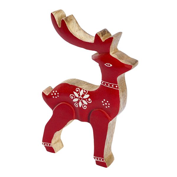 Декор новогодний reindeer rudolph из коллекции new year essential, 20 см Tkano