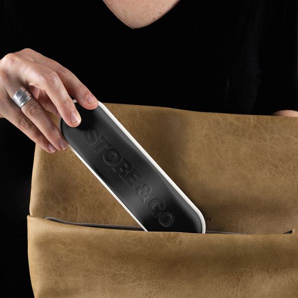 Набор из 3 столовых приборов в футляре On the Go белый Guzzini