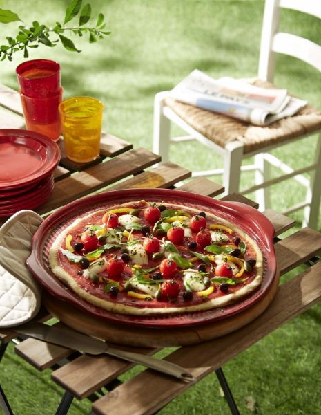 Блюдо для пиццы, 37 см (цвет: гранат)     (3) (98)     347614