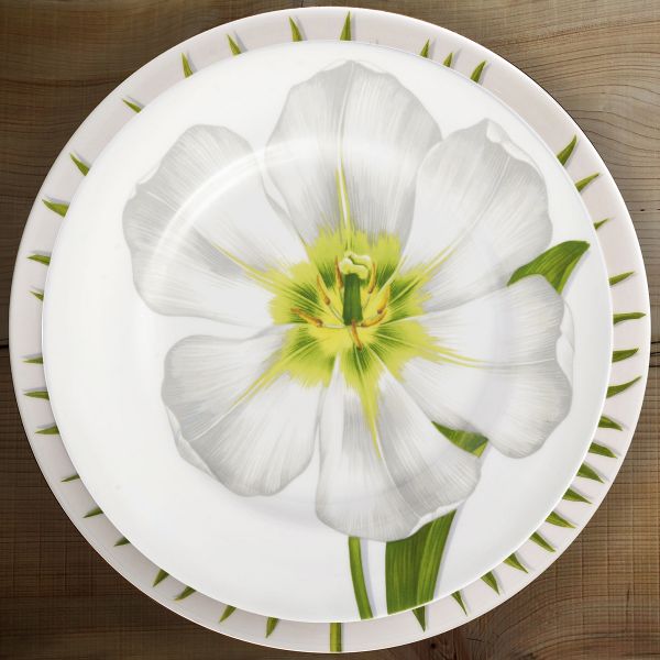 Тарелка обеденная 27 см, костяной фарфор, белый, Freedom, 1-80-B, TAITU