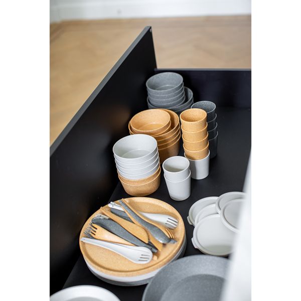 Набор тарелок connect organic 24 см 4 шт песочный