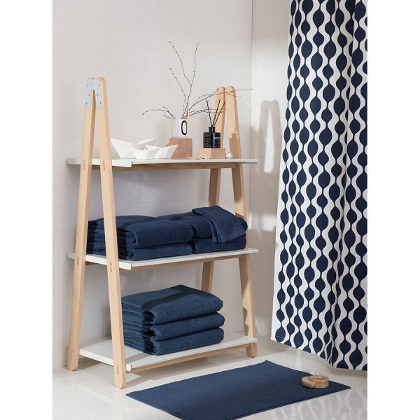 Полотенце банное темно-синего цвета из коллекции Essential 90х150 см