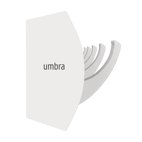 Вешалка настенная flip, 50.8 см, белая/белая, 5 крючков Umbra
