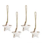 Набор елочных украшений marble stars из коллекции new year essential, 4 шт Tkano