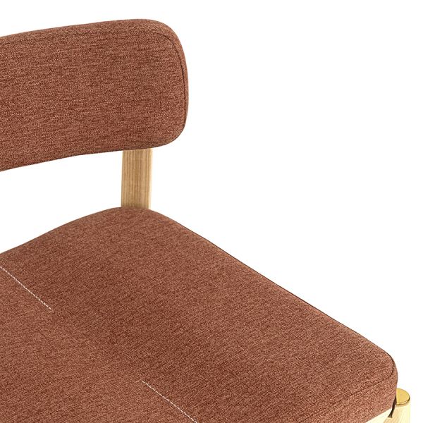 Стул барный aska, рогожка, ясень/терракота Latitude