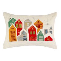 Чехол на подушку snowy village из коллекции new year essential Tkano