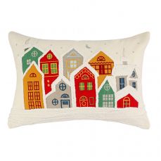 Чехол на подушку snowy village из коллекции new year essential Tkano