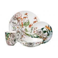 Обеденный набор Тропические цветы Maxwell & Williams 16 предметов на 4 персоны