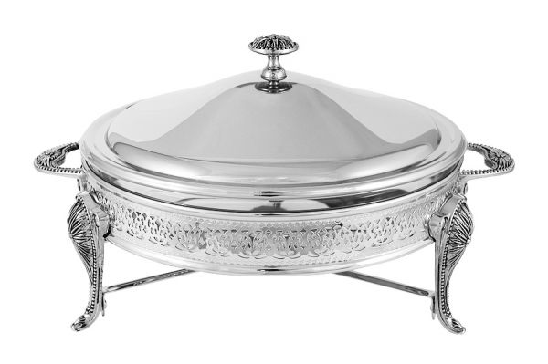 Блюдо с подогревом Regent «Британи» круглое с крышкой 