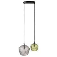 Светильник подвесной каскадный aurora, D40 см, зеленый/серый Bergenson Bjorn