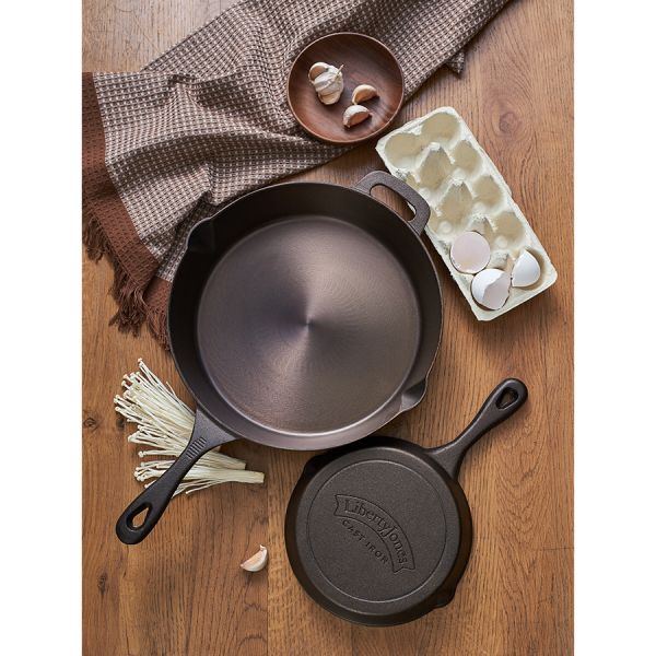 Сковорода чугунная brasen с масляной полировкой, 30 см Liberty Jones