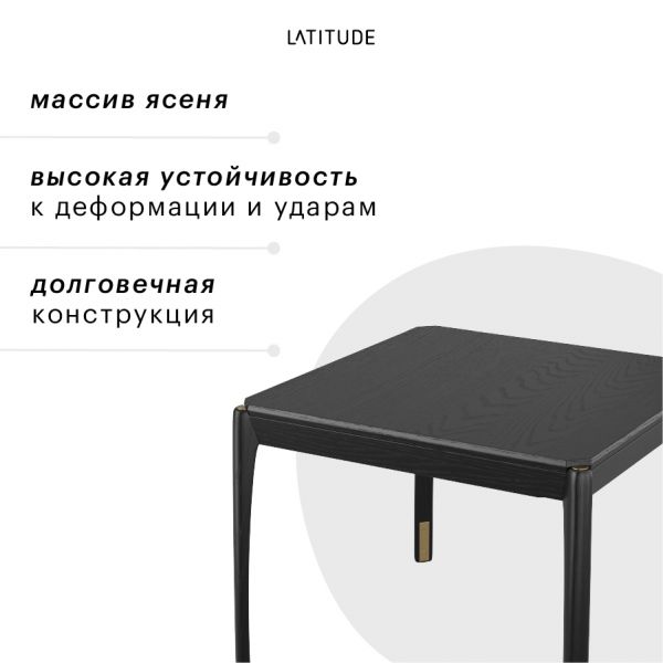 Стол кофейный aska 50х50 см черный Latitude