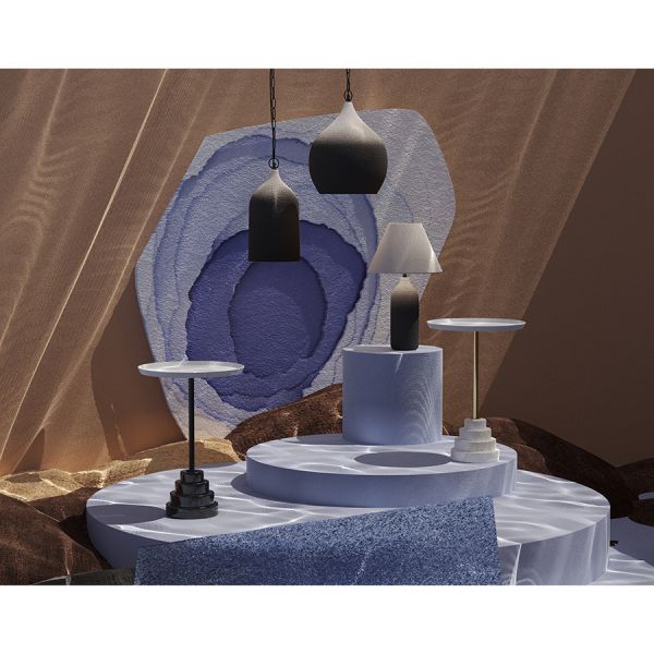 Светильник настольный sustainable, D30х55 см, черный/белый Bergenson Bjorn