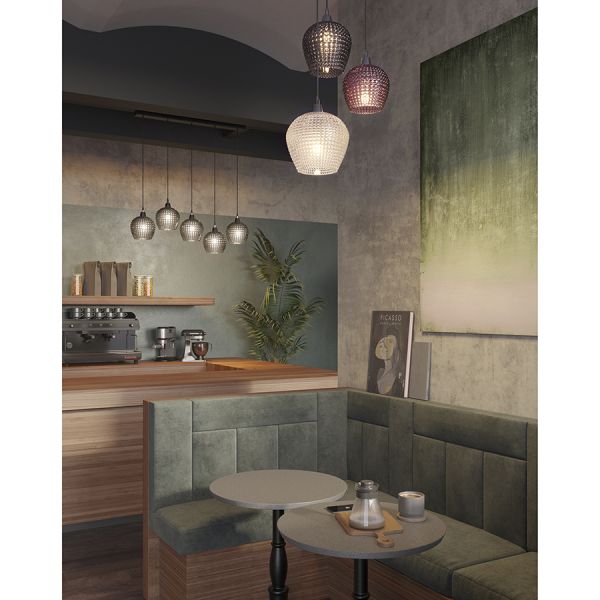 Светильник подвесной каскадный aurora, 110х18 см, серый Bergenson Bjorn