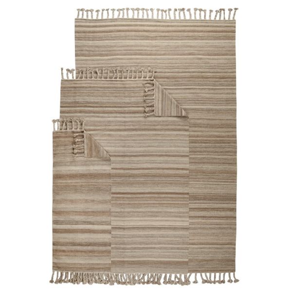 Ковер из шерсти и хлопка с кисточками из коллекции ethnic, 160х230 см Tkano