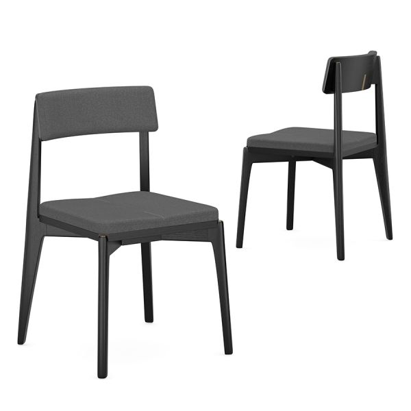 Стул aska рогожка черный/темно-серый Latitude