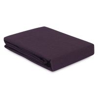 Простыня из стираного перкаля сливового цвета из коллекции essential, 240х270 см Tkano