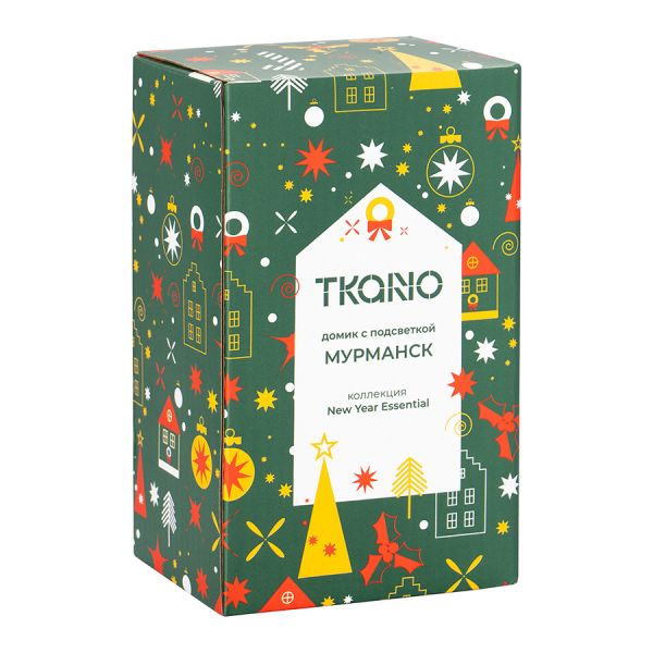 Домик с подсветкой Мурманск из коллекции new year essential, 15 см Tkano