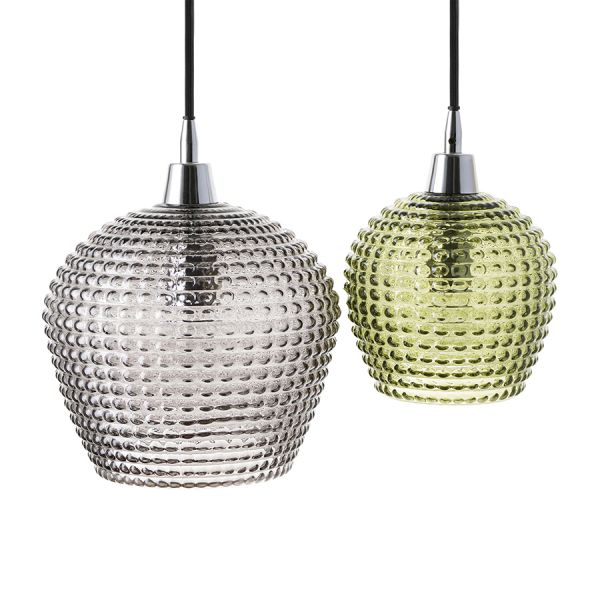 Светильник подвесной каскадный aurora, D40 см, зеленый/серый Bergenson Bjorn