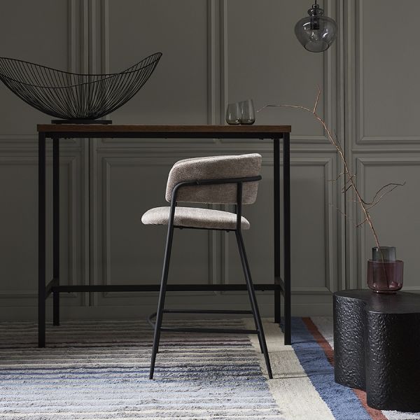 Стул полубарный helning, мягкий шенилл, капучино Bergenson Bjorn