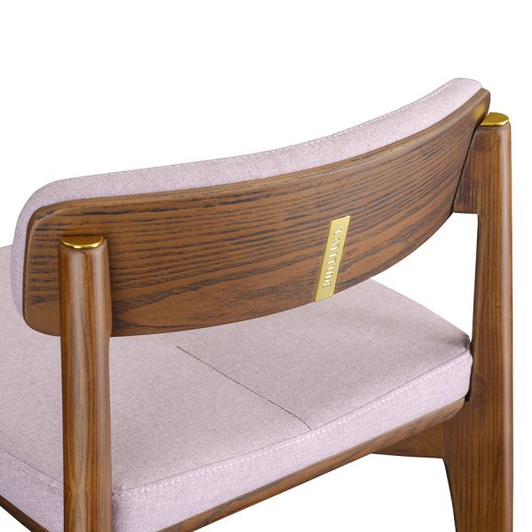 Стул барный aska рогожка орех/розовый Latitude