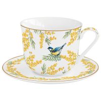 Чашка с блюдцем mimosa, 370 мл Easy Life