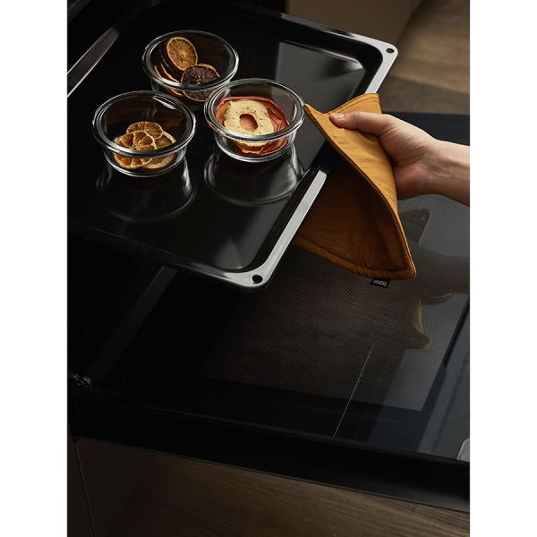 Прихватка из хлопка цвета карри из коллекции essential, 22х22 см Tkano