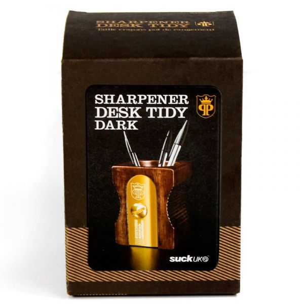 Органайзер для рабочего стола Sharpener темное дерево