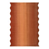 Ковер из шерсти over horizon терракотового цвета из коллекции trendy ruffles Tkano