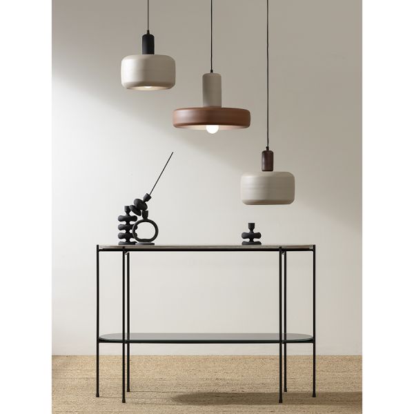 Светильник потолочный juko, D30х32 см, черный/бежевый Bergenson Bjorn