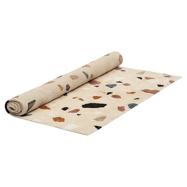 Ковер из хлопка terrazzo poetry из коллекции ethnic 160x230 см Tkano