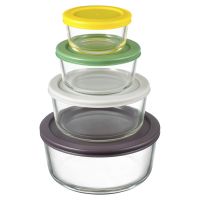 Набор контейнеров для запекания и хранения круглые с крышками, 4 шт Smart Solutions