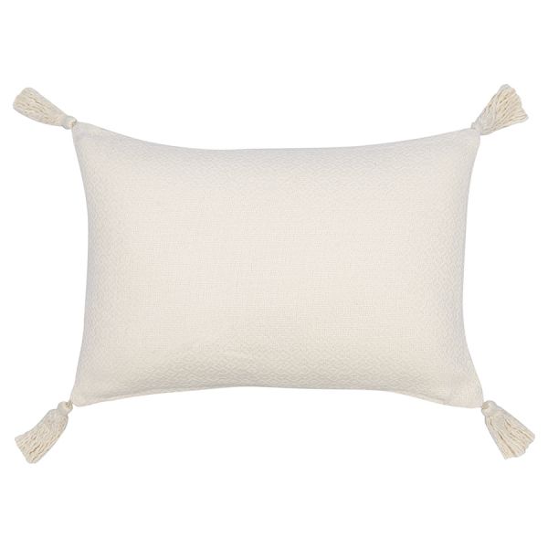 Подушка декоративная с рисунком flowers и кисточками из коллекции ethnic 30х45 см Tkano