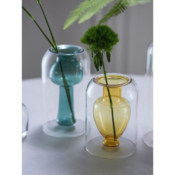 Ваза muse 20 см, янтарная Bergenson Bjorn